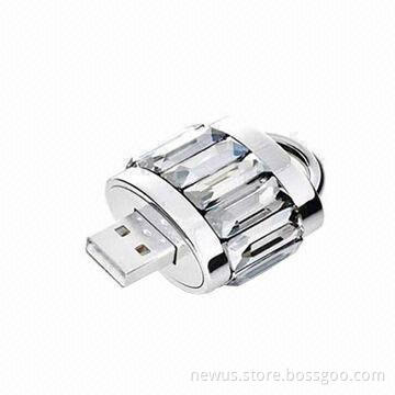 Promotional Jewelry USB Flash Drive with 10-year Data Retention, Custom Top Quality Secure Lock